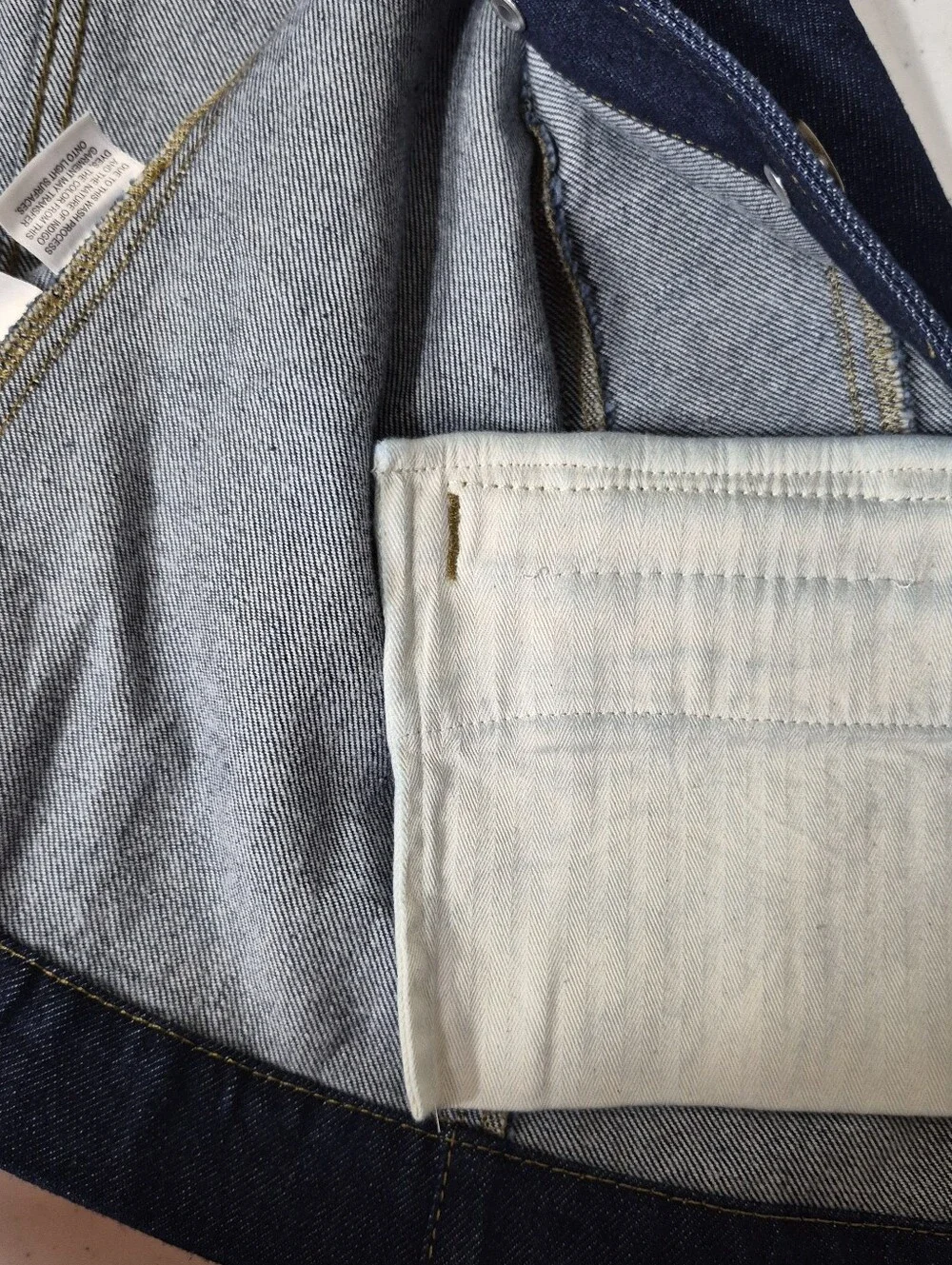 J Crew Essential cutaway vest in denim CO894 NWT $128 Retail Size 8